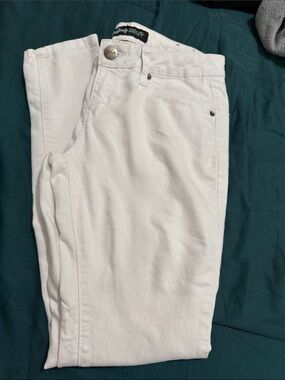 White Slim Chino Jeans by No Boundaries